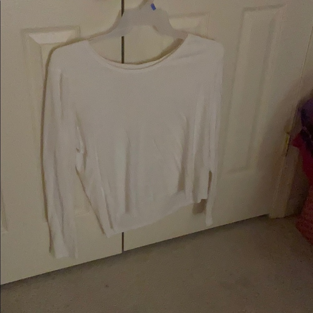 Faded glory long sleeve white tee